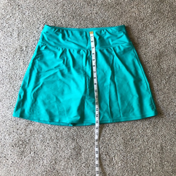 Calypsa Swim Skort - Teal - M - Modest - Picture 5 of 8